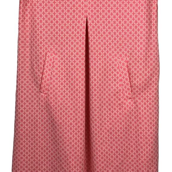 Tyler Boe Cindy Dress Retro 70s Pink White Flamingo Circle Geometric Mini sz S - Picture 6 of 9